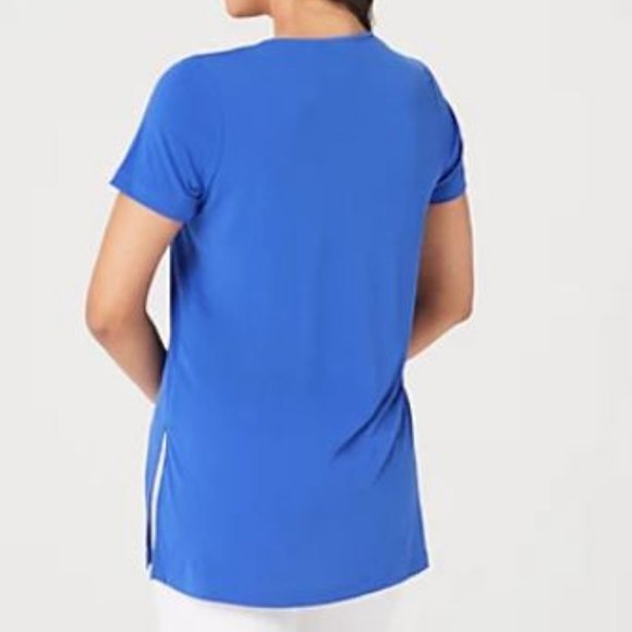 Susan Graver Artisan Liquid Knit Short-Sleeve Top Medium - Picture 3 of 3